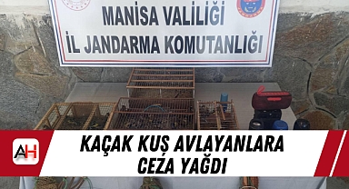 Kaçak kuş avlayanlara ceza yağdı