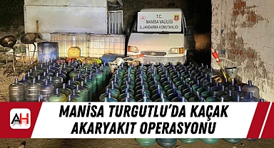 Manisa Turgutlu’da Kaçak Akaryakıt Operasyonu: 4860 Litre Kaçak Akaryakıt Ele Geçirildi