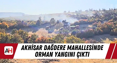 Akhisar Dağdere Mahallesinde Orman Yangını çıktı