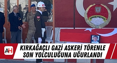 Kırkağaçlı Gazi Askeri Törenle Son Yolculuğuna Uğurlandı