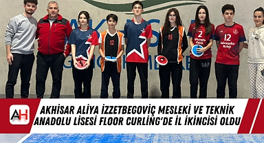 Akhisar Aliya İzzetbegoviç Mesleki ve Teknik Anadolu Lisesi Floor Curling'de İl İkincisi Oldu