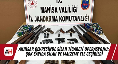 Akhisar Çevresinde Silah Ticareti Operasyonu: Çok Sayıda Silah ve Malzeme Ele Geçirildi