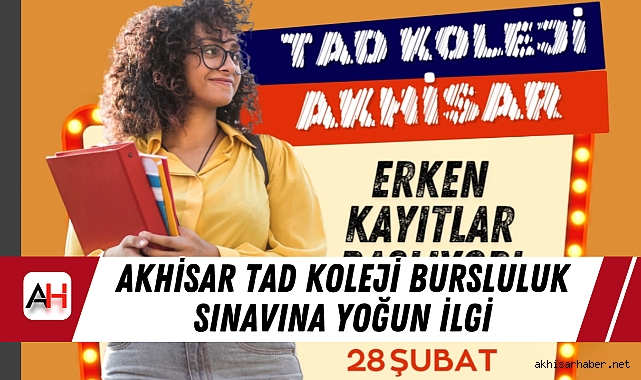 Akhisar TAD Koleji Bursluluk Sınavına Yoğun İlgi
