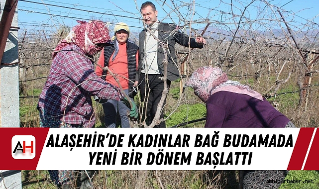 Alaşehir’de Kadınlar Bağ Budamada Yeni Bir Dönem Başlattı