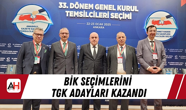 BİK Seçimlerini TGK Adayları Kazandı