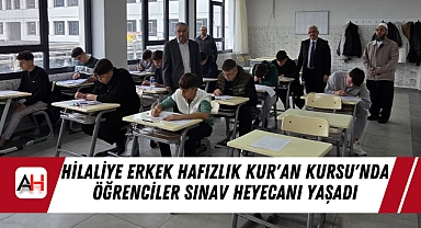 Hilaliye Erkek Hafızlık Kur'an Kursu'nda Öğrenciler Sınav Heyecanı Yaşadı