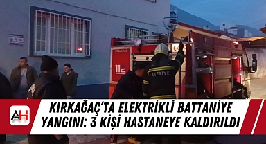 Kırkağaç'ta Elektrikli Battaniye Yangını: 3 Kişi Hastaneye Kaldırıldı
