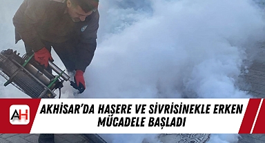Akhisar'da Haşere ve Sivrisinekle Erken Mücadele Başladı