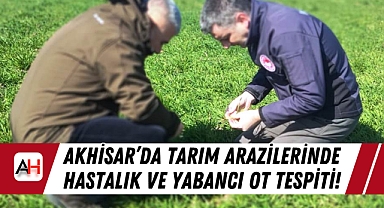 Akhisar'da Tarım Arazilerinde Hastalık ve Yabancı Ot Tespiti!