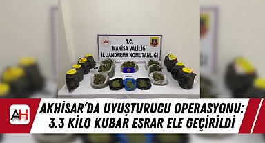 Akhisar'da Uyuşturucu Operasyonu: 3.3 Kilo Kubar Esrar Ele Geçirildi