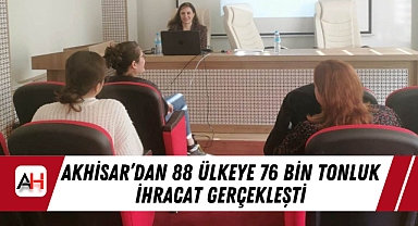 Akhisar'dan 88 Ülkeye 76 Bin Tonluk İhracat Gerçekleşti