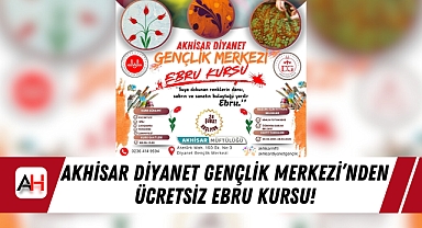 Akhisar Diyanet Gençlik Merkezi'nden Ücretsiz Ebru Kursu!