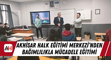 Akhisar Halk Eğitimi Merkezi'nden Bağımlılıkla Mücadele Eğitimi