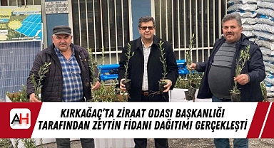 Kırkağaç’ta Ziraat Odası Başkanlığı Tarafından Zeytin Fidanı Dağıtımı Gerçekleşti