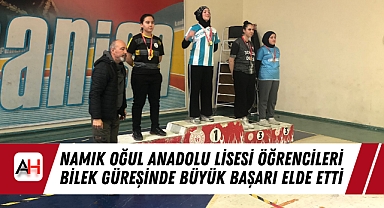 Namık Oğul Anadolu Lisesi Öğrencileri Bilek Güreşinde Büyük Başarı Elde Etti