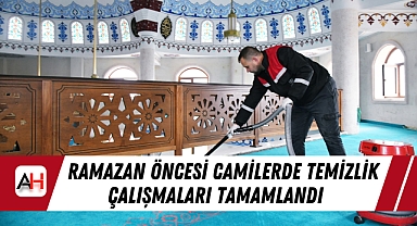 Ramazan Öncesi Camilerde Temizlik Çalışmaları Tamamlandı