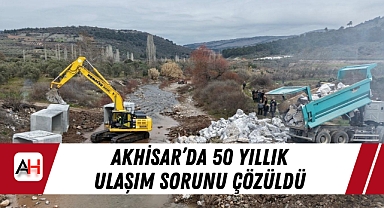 Akhisar'da 50 Yıllık Ulaşım Sorunu Çözüldü