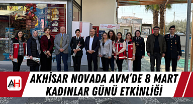 Akhisar Novada AVM'de 8 Mart Kadınlar Günü Etkinliği