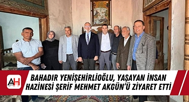 Bahadır Yenişehirlioğlu, Yaşayan İnsan Hazinesi Şerif Mehmet Akgün'ü Ziyaret Etti