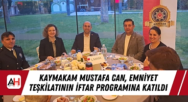 Kaymakam Mustafa Can, Emniyet Teşkilatının İftar Programına Katıldı