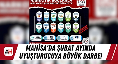Manisa'da Şubat Ayında Uyuşturucuya Büyük Darbe!