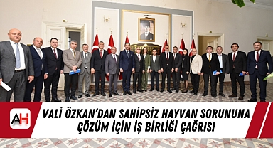 Vali Özkan'dan Sahipsiz Hayvan Sorununa Çözüm İçin İş Birliği Çağrısı