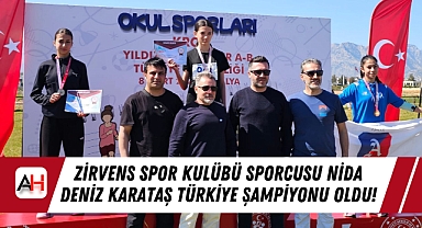 Zirvens Spor Kulübü Sporcusu Nida Deniz Karataş Türkiye Şampiyonu Oldu!