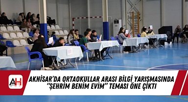 Akhisar'da Ortaokullar Arası Bilgi Yarışmasında