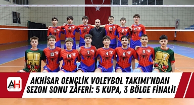 Akhisar Gençlik Voleybol Takımı'ndan Sezon Sonu Zaferi: 5 Kupa, 3 Bölge Finali!