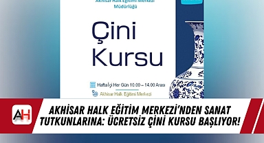 Akhisar Halk Eğitim Merkezi'nden Sanat Tutkunlarına: Ücretsiz Çini Kursu Başlıyor!