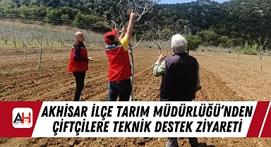 Akhisar İlçe Tarım Müdürlüğü'nden Çiftçilere Teknik Destek Ziyareti