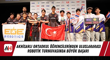 Akhisarlı Ortaokul Öğrencilerinden Uluslararası Robotik Turnuvasında Büyük Başarı