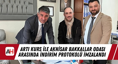 Artı Kurs ile Akhisar Bakkallar Odası Arasında İndirim Protokolü İmzalandı