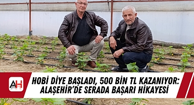 Hobi Diye Başladı, 500 Bin TL Kazanıyor: Alaşehir'de Serada Başarı Hikayesi