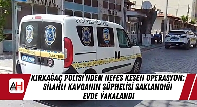 Kırkağaç Polisi'nden Nefes Kesen Operasyon: Silahlı Kavganın Şüphelisi Saklandığı Evde Yakalandı