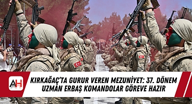 Kırkağaç'ta Gurur Veren Mezuniyet: 37. Dönem Uzman Erbaş Komandolar Göreve Hazır