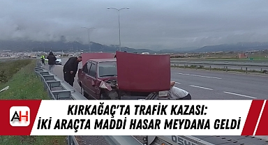 Kırkağaç'ta Trafik Kazası: İki Araçta Maddi Hasar Meydana Geldi