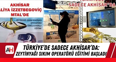 Türkiye'de Sadece Akhisar'da: Zeytinyağı Sıkım Operatörü Eğitimi Başladı