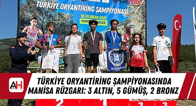 Türkiye Oryantiring Şampiyonasında Manisa Rüzgarı: 3 Altın, 5 Gümüş, 2 Bronz