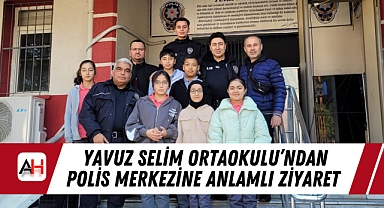 Yavuz Selim Ortaokulu'ndan Polis Merkezine Anlamlı Ziyaret