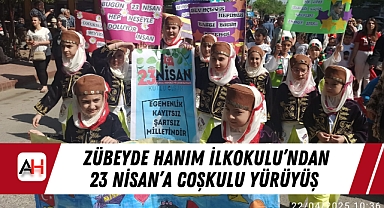 Zübeyde Hanım İlkokulu'ndan 23 Nisan'a Coşkulu Yürüyüş