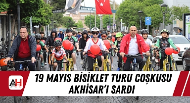 19 Mayıs Bisiklet Turu Coşkusu Akhisar'ı Sardı