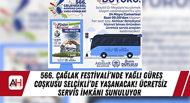 566. Çağlak Festivali’nde Yağlı Güreş Coşkusu Selçikli’de Yaşanacak! Ücretsiz Servis İmkânı Sunuluyor