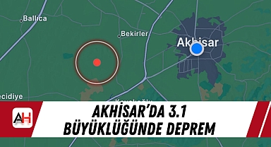 Akhisar'da 3.1 Büyüklüğünde Deprem