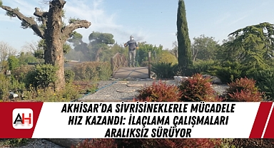 Akhisar'da Sivrisineklerle Mücadele Hız Kazandı: İlaçlama Çalışmaları Aralıksız Sürüyor