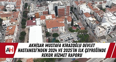 Akhisar Mustafa Kirazoğlu Devlet Hastanesi'nden 2024 ve 2025'in İlk Çeyreğinde Rekor Hizmet Raporu