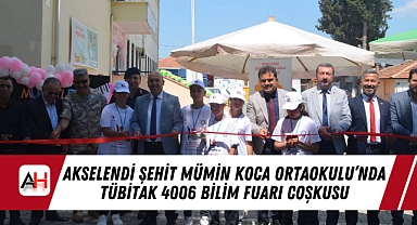 Akselendi Şehit Mümin Koca Ortaokulu'nda TÜBİTAK 4006 Bilim Fuarı Coşkusu