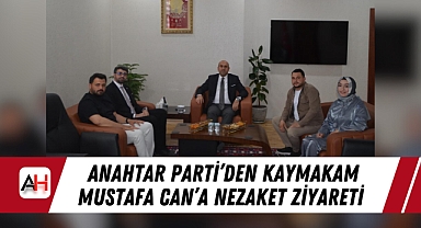 Anahtar Parti'den Kaymakam Mustafa Can'a Nezaket Ziyareti
