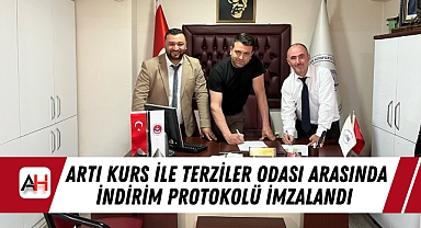 Artı Kurs ile Terziler Odası Arasında İndirim Protokolü İmzalandı