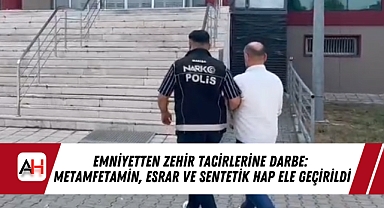Emniyetten Zehir Tacirlerine Darbe: Metamfetamin, Esrar ve Sentetik Hap Ele Geçirildi